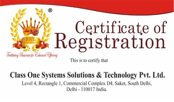 CLASS ONE SYSTEMS S&T PVT LTD